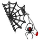 Spider Charm Web Claw Clip Black Hair Accessories Kreepsville Hip Crypt Halloween Spooky Season