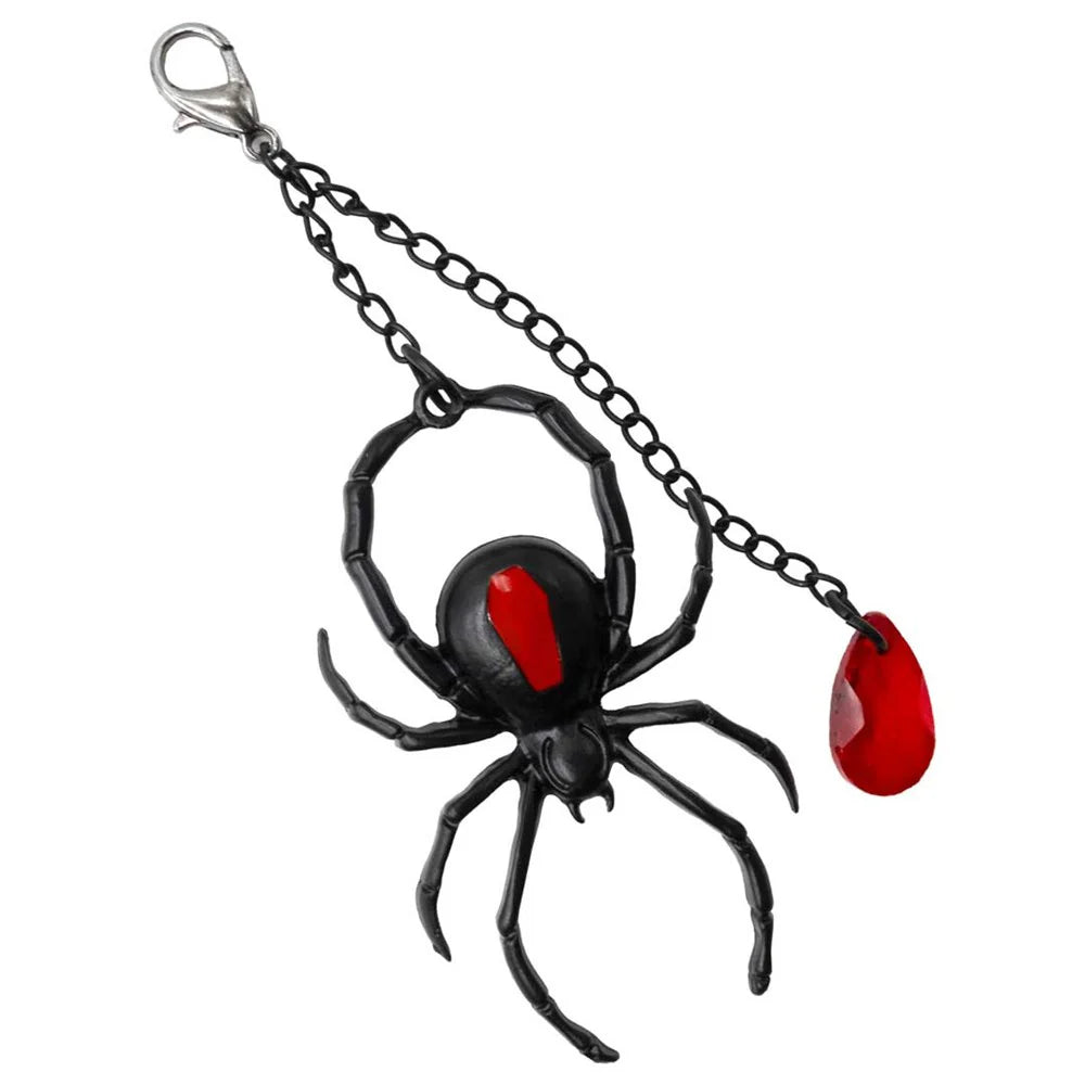 Spider Charm Web Claw Clip Black Hair Accessories Kreepsville Hip Crypt Halloween Spooky Season