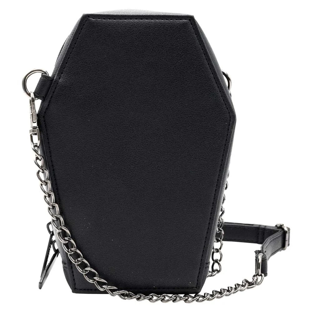 Elvira Dagger Coffin Mini Crossbody Purse Kreepsville Hip Crypt Halloween Spooky Season