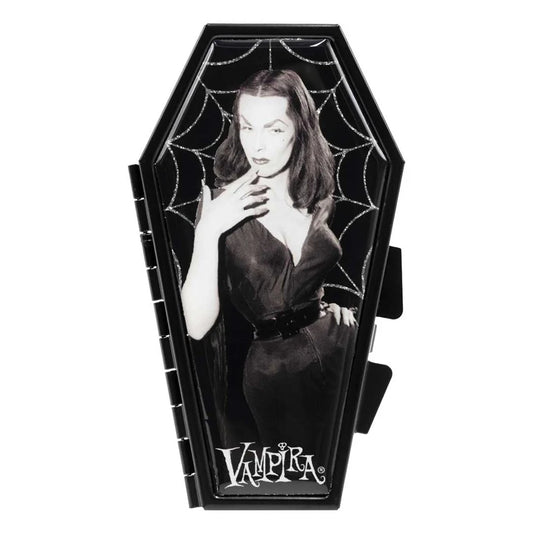 Vampira Cobweb Glitter Coffin Compact Hip Crypt Kreepsville Horror Halloween Makeup 