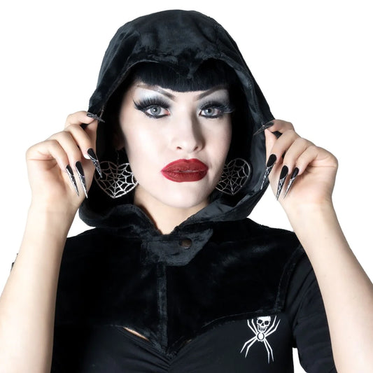 Bat Black Horror Hood Hat Clothing Accessories Hip Crypt Kreepsville Alt Fashion Goth Halloween 