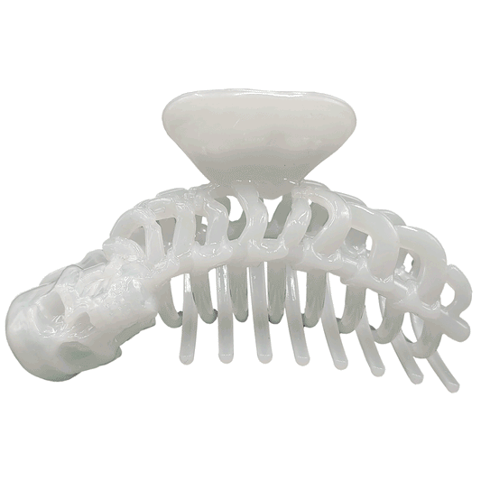 Skeleton Ribcage Hair Claw Clip Glow In The Dark