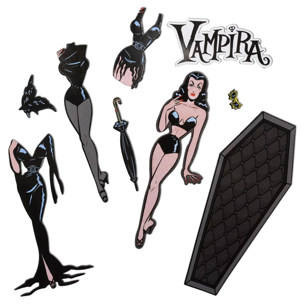 Vampira Glamour Ghoul Dress Up Magnet Set