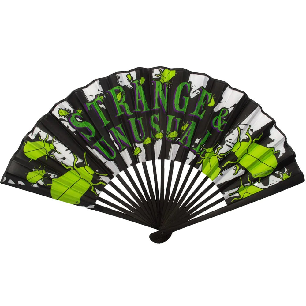 Strange And Unusual Fabric Fan Accessories Beetlejuice Tim Burton Hip Crypt Kreepsville