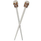 Skull Collection White Hair Sticks