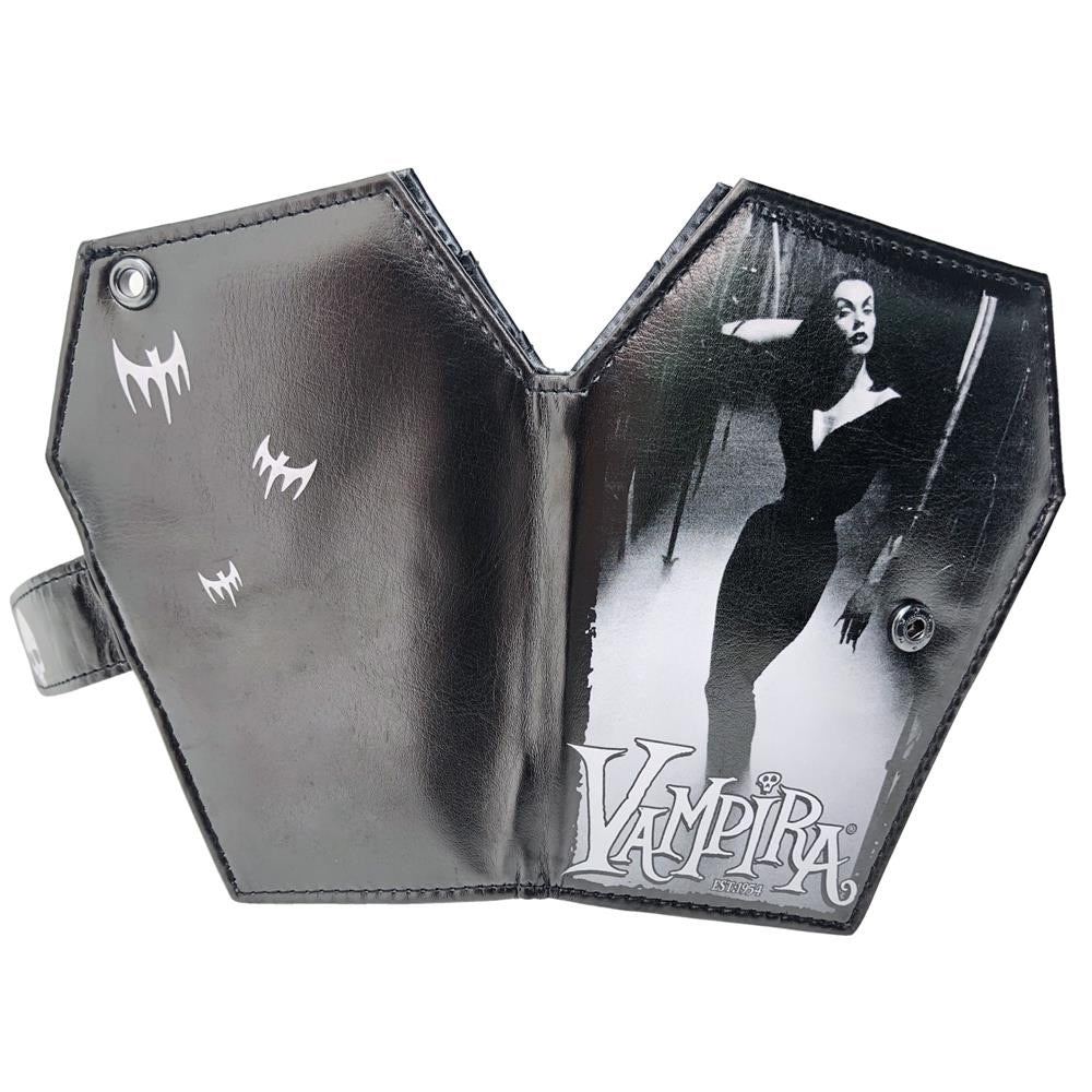 Vampira Mist Coffin Wallet Kreepsville Hip Crypt Horror Halloween Movie Plan 9